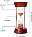 HANZONBIG Sand Hourglass Timer – Best Accurate Time Management Device for Activities, Work & Focus – Ultimate Home, Office & Desk Decoration – 5 Minute Hour Glass (Brown)