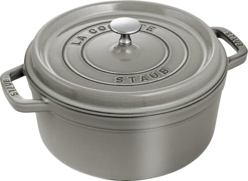 STAUB Cocotte, Cast Iron Casserole 24 cm, 3.8 L, Induction, Made in France