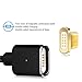 Elough E03 Upgrade Magnetic Cable Connector Micro Usb Cable Magnetic Phone Charger With Lighting For Samsung Galaxy S2 S3 S4 S6 , Note 2/3/4,LG G4 G3 etc Usb Cable（black）
