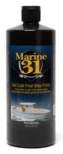 Marine 31Gel Coat Final Step Polish | Removes Oxidation & Restores Shine for Boats | High-Gloss Polish for Gel Coat Surfaces | M31-201 | 32oz