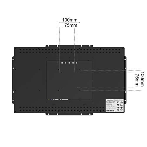 GreenTouch 15.6 Inch 10 Point Open Frame Touch Display, Industrial PCAP Touchscreen Monitor, VGA+HDMI+DVI Port - 16:9