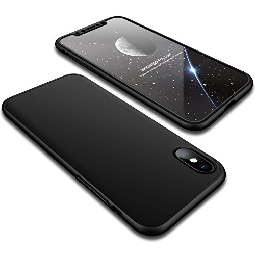 Iphone x case, wellerly ultra slim thin 360 degree full…