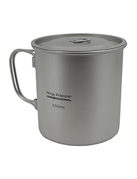 Furi Taza de Titanio con tapa (500ml)