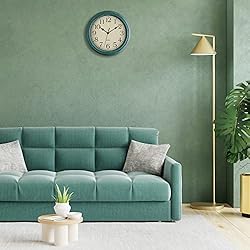 Foxtop Retro Silent Non-Ticking Round Classic Clock