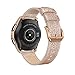 SWEES Leather Band Compatible Galaxy Watch 42mm, 20mm Genuine Leather Bling Glitter Bands Replacement Wristband for Samsung Galaxy Smartwatch 42mm Women Girls & Gear S2 Classic & Gear Sport, Rose Gold