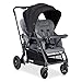 Joovy Caboose S Too Double Stroller, Stand on Tandem, Premium Sit and Stand, Grey Melange