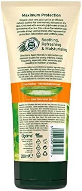 Aloe Pura Organic Aloe Vera Sun Lotion SPF 50 200ml Natural Cruelty Free view 4