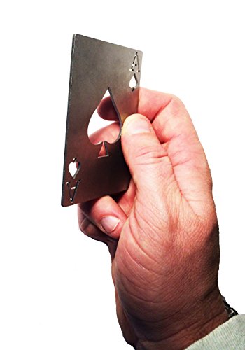 The US made Titanium Bottle opener - Poker - Ace of Spades - American Made Military"KILL CARD" - Thumbnail 3