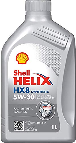 SHELL Helix HX8 Synth 5W30 SN 1LTR Fully Synthetic Oil for Petrol and Diesel Engines