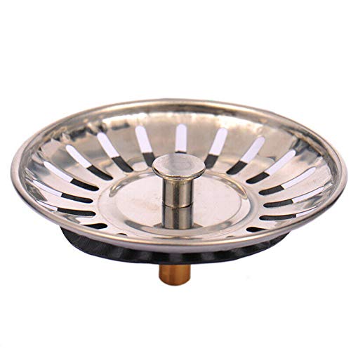 SUPERTOOL Kitchen Waste Stainless Steel Sink Strainer, Diameter 8cm, Not Rusty& Anti-Corrosion, Drainer Guard(1 Pcs)