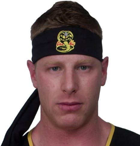 Incogneato Men's Cobra Kai Headband (Standard, Black, One Size), Men: One Size - Image 3