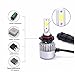 HiVehicle H8H9H11 Led Headlight Bulbs - 72W 7600LM Conversion Kits 6000K -Waterproof-Extremely Bright-Instant Start-C6 Led Bulb Replacement for Halogen,2pcs Set