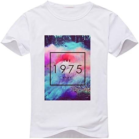SHZH the 1975 Oversized T Shirts for Women Small Sky Blue