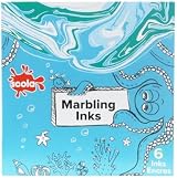 Scola Marbling Ink 6 Assorted Colours 25ml Bottles Marbled Patterns view 2