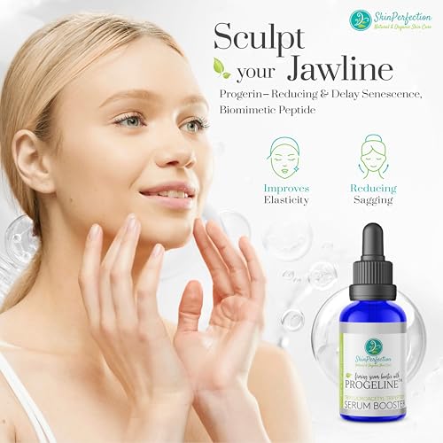 Skin Perfection Firming Serum Booster with Progeline Peptide Repair Serum Neck and Face Progeline Cream Upgrade Trifluoroacetyl Tripeptide-2 Anti-aging Diy .5 Fl Oz