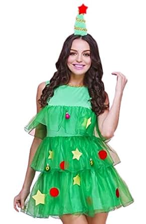 Amazon.com: Prettycostume Sexy Christmas Tree Dress ... Amazon.com: Prettyco