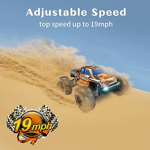 Loolinn | High-Speed Remote Control Car for Kids Gift - Hobby Grade, Top Speed 30 Km/h, Durable, 1:16 Scale RC Car, Adjustable Speed, Off-Road, All Terrain, 4WD - Gift Toys for Boys Girls and Adults