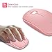 Wireless Mouse, VEGCOO Silent Click Mouse Potable With Nano Receiver, Optical Laptop Mice for PC, Macbook, Computer (C3 Pink)