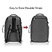 Hynes Eagle Travel Backpack 40L Flight Approved Carry on Backpack Grey 2017
