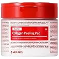 [MEDI-PEEL] Red Lacto Collagen Peeling Pad 70Count | Exfoliating & Cleansing Pad with Collagen, Anti aging, Soothing, Healing, Moisturizing | Korean Skincare, For All Skin Types