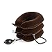 DaviSMART Neck Traction ✮ Effective Neck Pain Remedy at Home ✮ Inflatable & Adjustable Cervical Stretcher (Brown)