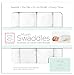 SwaddleDesigns Cotton Muslin Swaddle Blankets, Set of 4, Pure White