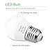 Minger 3W G14 E26 LED Bulbs,25W Incandescent Bulb Equivalent, Not Dimmable, 200lm, Warm White, 2700K, LED Light Bulbs,220° Beam Angle, 6-Pack