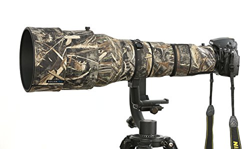 ROLANPRO Waterproof Lens Cover for Canon EF 600mm F4L IS II USM Camouflage Rain Cover Lens Protective Sleeve Guns Case #9 grass waterproof