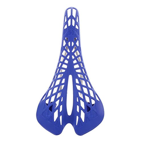 bargain house Cycling Road Bike MTB Comfortable Light Weight Hollow Out Spider Saddle Seat Cushion Fixed Gear Bicycle Accessories (Blue)