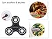 Hand Spinner Fidget Toy, Comroll Tri-Spinner Fidget Toy for Fun, ADD, ADHD, Anxiety, Autism, and Killing Time, Fidget Spinner Black with Ultra Fast Bearing