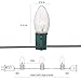 C9 Christmas String Lights Outdoor Christmas Tree Lights String - Hanging Christmas Roofline Lights - Patio Lights for Outdoor Decor (Clear Green Wire, 25FT)
