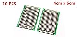 10Pcs DIY Universal Green Double Sided Protoboard Glass Fiber Prototyping PCB Printed Circuit Board 4cm x 6cm