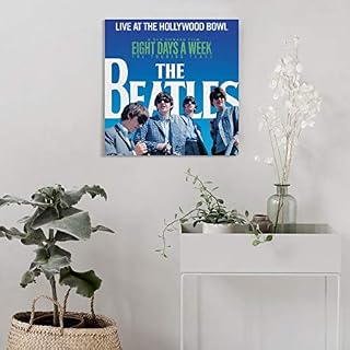 XYDQ Poster décoratif sur toile The Beatles Live at The Hollywood Bowl pour salon, chambre à coucher 50 x 50 cm - Les Beatles, Paul McCartney, John Lennon, RIngo Starr, George Harrison XYDQ Poster décoratif sur toile The Beatles Live at The Hollywood Bowl pour salon, chambre à coucher 50 x 50 cm – Image 4