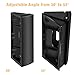 Adjustable (30 to 55 Degree) Angle Mount for Ring Video Doorbell 2 / Ring Wi-Fi Enabled Video Doorbell, Gooyo Angle Adjustment Adapter Corner Kit Mounting Plate Bracket Wedge Kit-Black