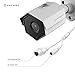Amcrest SmartHome 4MP Outdoor WiFi Camera Bullet 4MP Outdoor Security Camera, 98ft Night Vision, Built-in Mic, 101° FOV, 2.8mm Lens, MicroSD Storage, ASH42-W (White)
