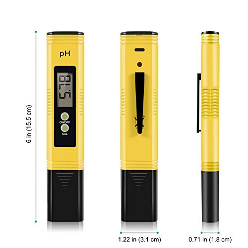 image for Spurtar Digital PH Meter Tester pH 0-14, 0.01 pH Accurate Water Qualit