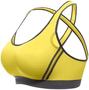 Women's Girls Padded Push up Sports Bra Moving Comfort Workout Yoga Top