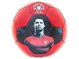 Soccer Ball Cristiano Ronaldo CR7 Portugal 32 Panels Red Green Official Size 5