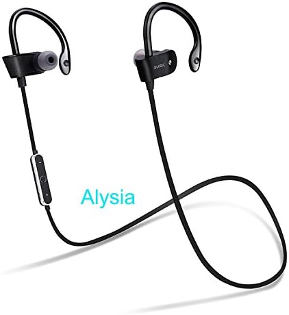 Bluetooth Headsets - Alysia®Hang Clip-on Earphones V4.1 Bass Wireless Earbuds Lightweight Noise Headphones Mini Secure In Ear Hooks Sports Earphones Run Walkman Headset Dual Battery