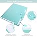 Skydue Office File Folders with 8 Pockets Letter Size Expanding Accordion Document Paper File Organizer (Light Blue)