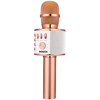 Amazon Com Bonaok Wireless Bluetooth Karaoke Microphone 3 In 1
