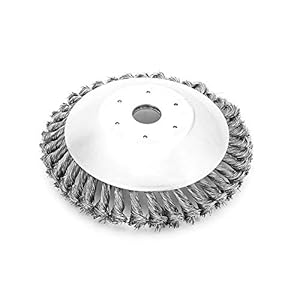 Honelife Steel Wire Grass Trimmer Heads Tray Brush Cutter Rotary Wheel Heads Dust Removal Safe Strimmer for Lawn Mover Part Tool