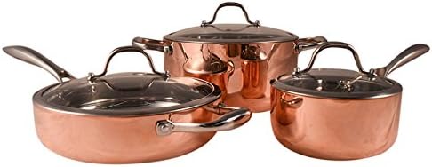 Fancy Cook 5-Ply Copper 6 Piece Cookware Set.