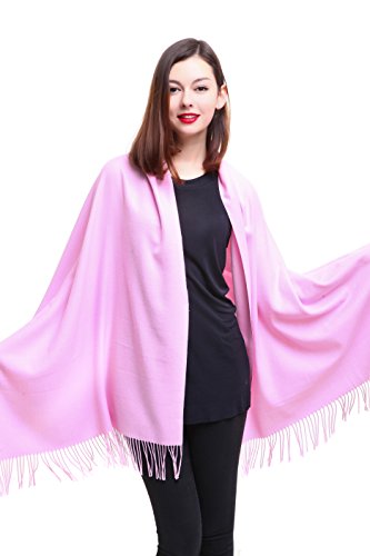 REEMONDE Womens Super Soft Long Shawl Solid Colors Warm Pashmina Big Scarf...