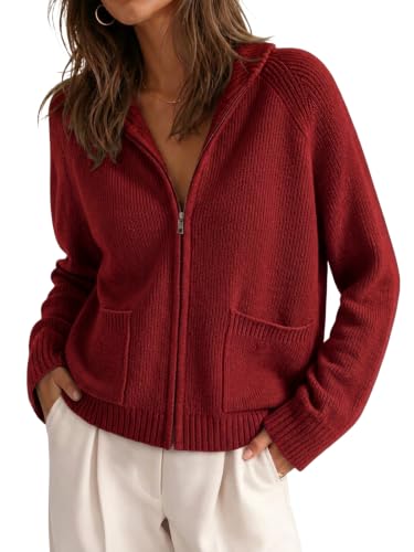Cicy Bell Womens Zip Up Cardigan