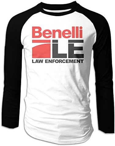 VIND Men's Benelli European Famous Motorcycle Brand Raglan Sleeve T-shirts Long