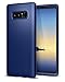 Spigen Thin Fit 360 Designed for Samsung Galaxy Note 8 Case (2017) Tempered Glass Screen Protectors Included - Deep Sea Blue