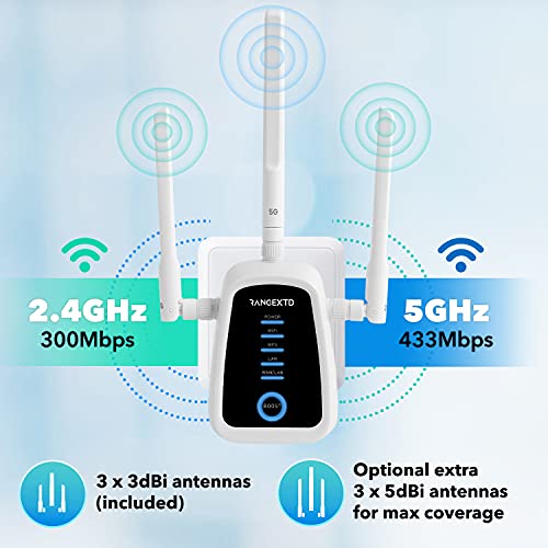 RANGEXTD Trifi WiFi Booster WiFi Extenders Signal Booster for Home