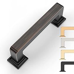 9BUILD 6 Pack 3 Inch Cabinet Handles Oil Rubbed