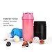 BOTTLED JOY Protein Shaker Bottle, Sports Water Bottle, Shaker Cups for Gym Drinking Bottle Mixer Shake Water Bottles 28oz 800ml (Hot Pink)